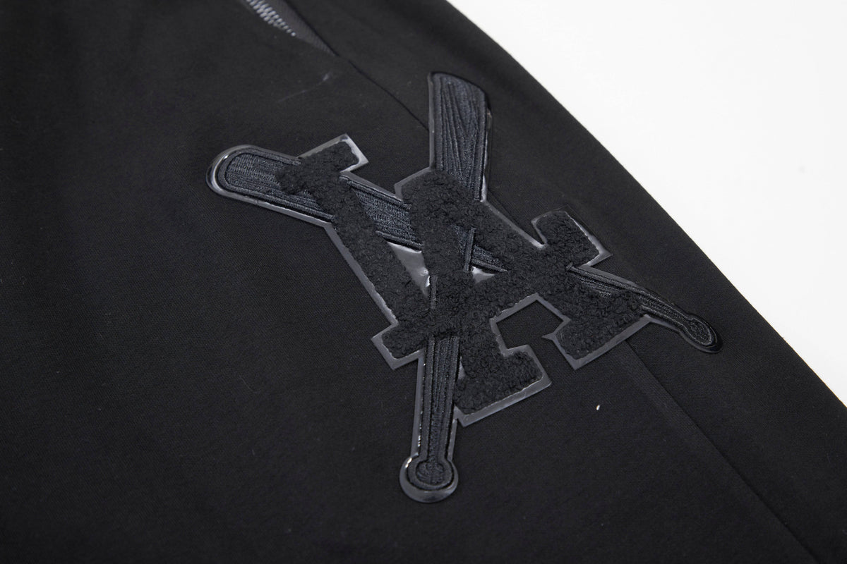 MLB LOS ANGELES DODGERS TRIPLE BLACK LOGO MEN'S JOGGER (BLACK)