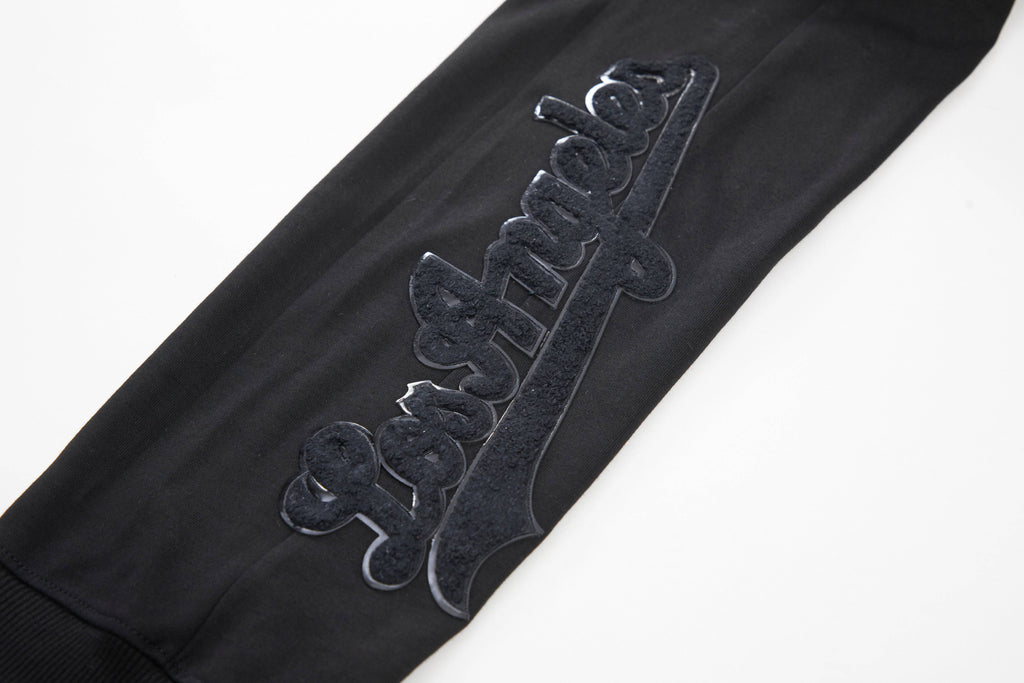 MLB LOS ANGELES DODGERS TRIPLE BLACK LOGO MEN'S JOGGER (BLACK)