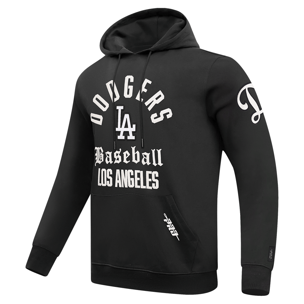 MLB LOS ANGELES DODGERS SUDADERA CON CAPUCHA FLC PO PARA HOMBRE MODERN ORIGINALS (NEGRA)