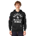 MLB LOS ANGELES DODGERS SUDADERA CON CAPUCHA FLC PO PARA HOMBRE MODERN ORIGINALS (NEGRA)