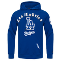 MLB LOS ANGELES DODGERS OLD ENGLISH MEN'S PULLOVER HOODIE (DODGER BLUE)