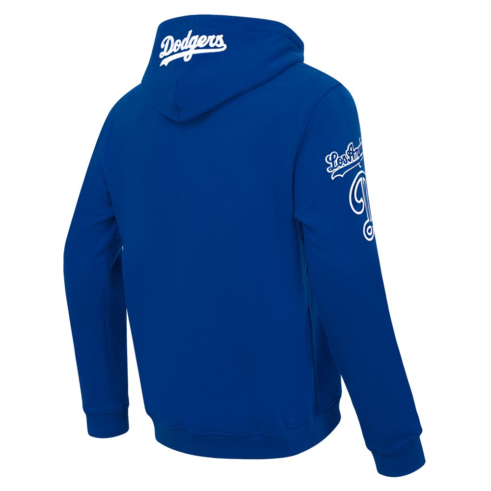 MLB LOS ANGELES DODGERS OLD ENGLISH MEN'S PULLOVER HOODIE (DODGER BLUE)