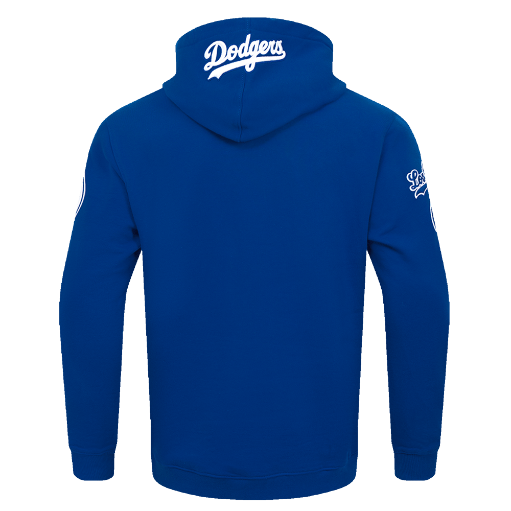 MLB LOS ANGELES DODGERS OLD ENGLISH MEN'S PULLOVER HOODIE (DODGER BLUE)