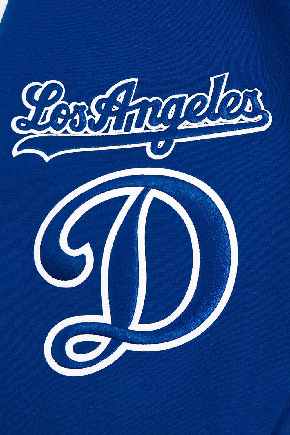 MLB LOS ANGELES DODGERS OLD ENGLISH MEN'S PULLOVER HOODIE (DODGER BLUE)