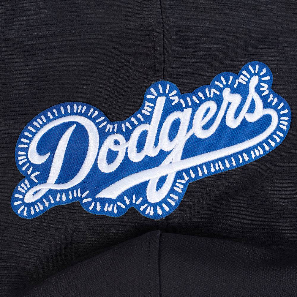 MLB LOS ANGELES DODGERS DIY PICK STITCH MEN'S DOUBLE KNIT PULLOVER HOODIE (BLACK)