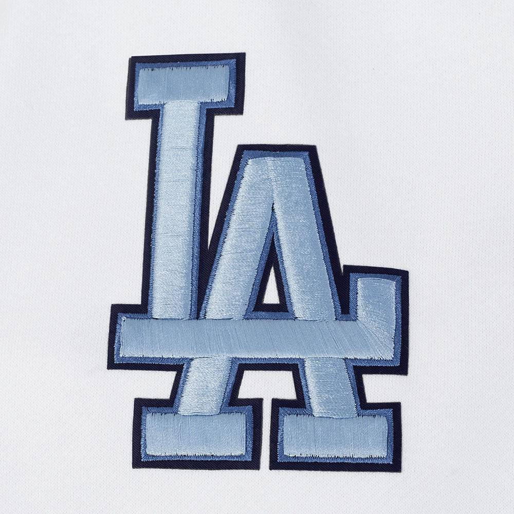 MLB LOS ANGELES DODGERS COUNTRY CLUB MEN'S DROP SHOULDER FLEECE CREWNECK (WHITE)