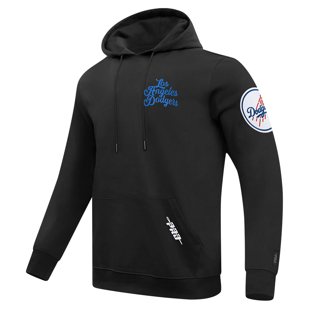 MLB LOS ANGELES DODGERS SOUVENIR MEN'S FLEECE PULLOVER HOODIE (BLACK)