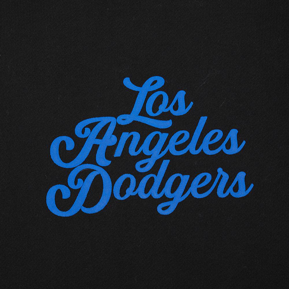 MLB LOS ANGELES DODGERS SOUVENIR MEN'S FLEECE PULLOVER HOODIE (BLACK)