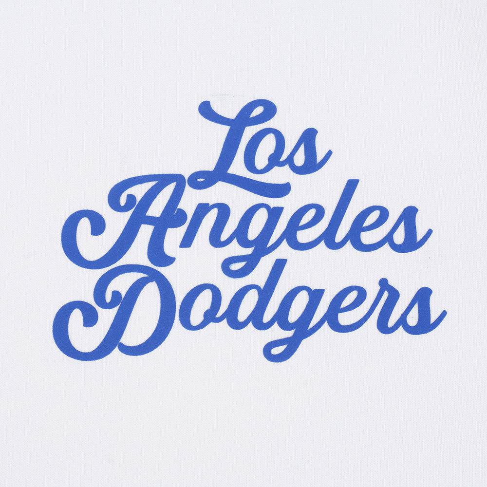 MLB LOS ANGELES DODGERS SOUVENIR MEN'S FLEECE PULLOVER HOODIE (WHITE)