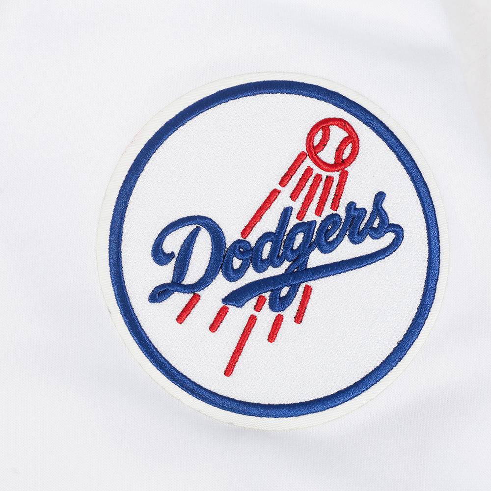 MLB LOS ANGELES DODGERS SOUVENIR MEN'S FLEECE PULLOVER HOODIE (WHITE)