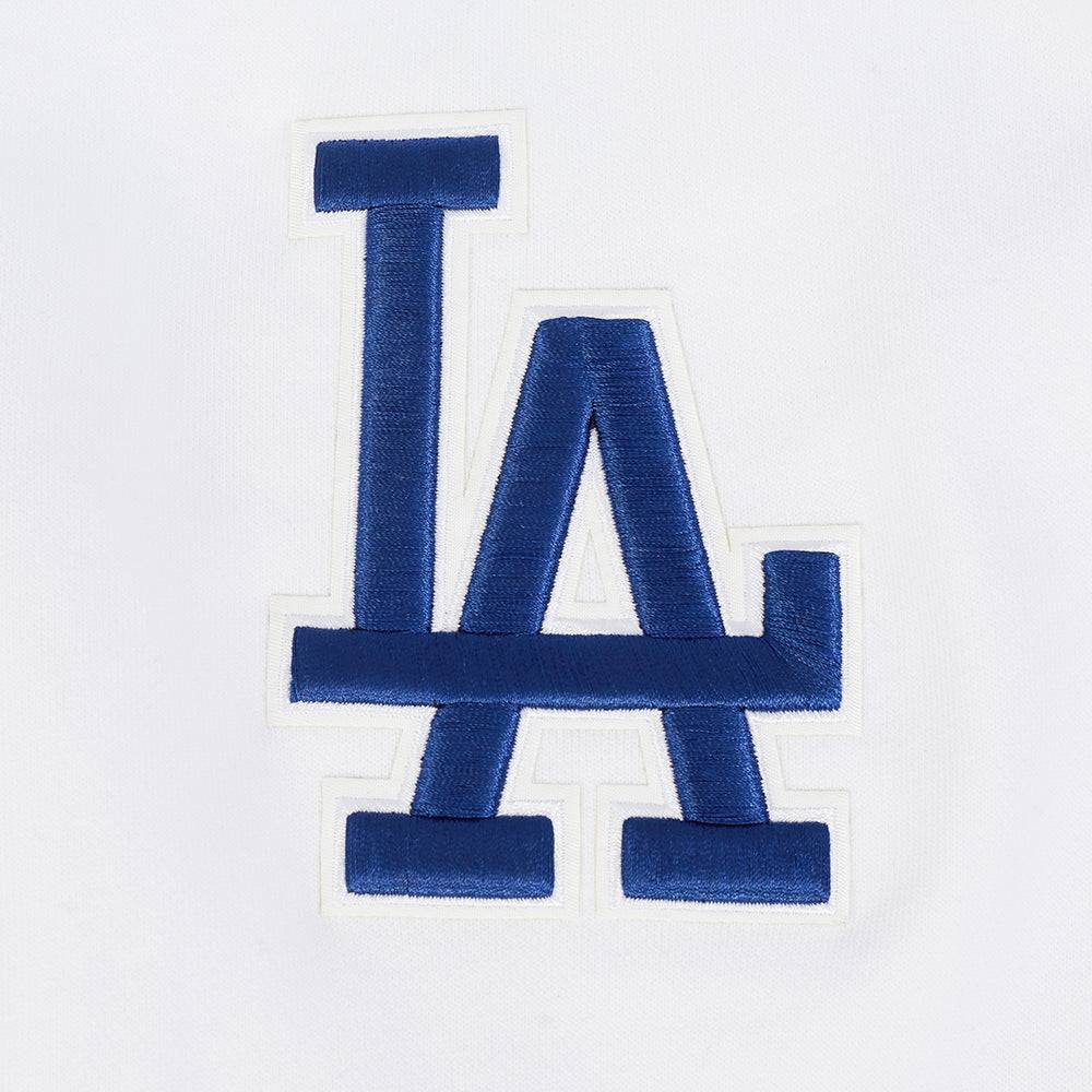 MLB LOS ANGELES DODGERS SOUVENIR MEN'S FLEECE PULLOVER HOODIE (WHITE)