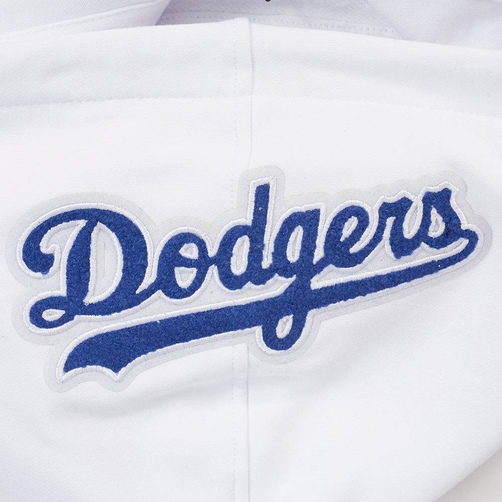 MLB LOS ANGELES DODGERS SOUVENIR MEN'S FLEECE PULLOVER HOODIE (WHITE)