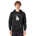MLB LOS ANGELES DODGERS REBEL ATHLETICS MEN'S FLC PO HOODIE (BLACK)