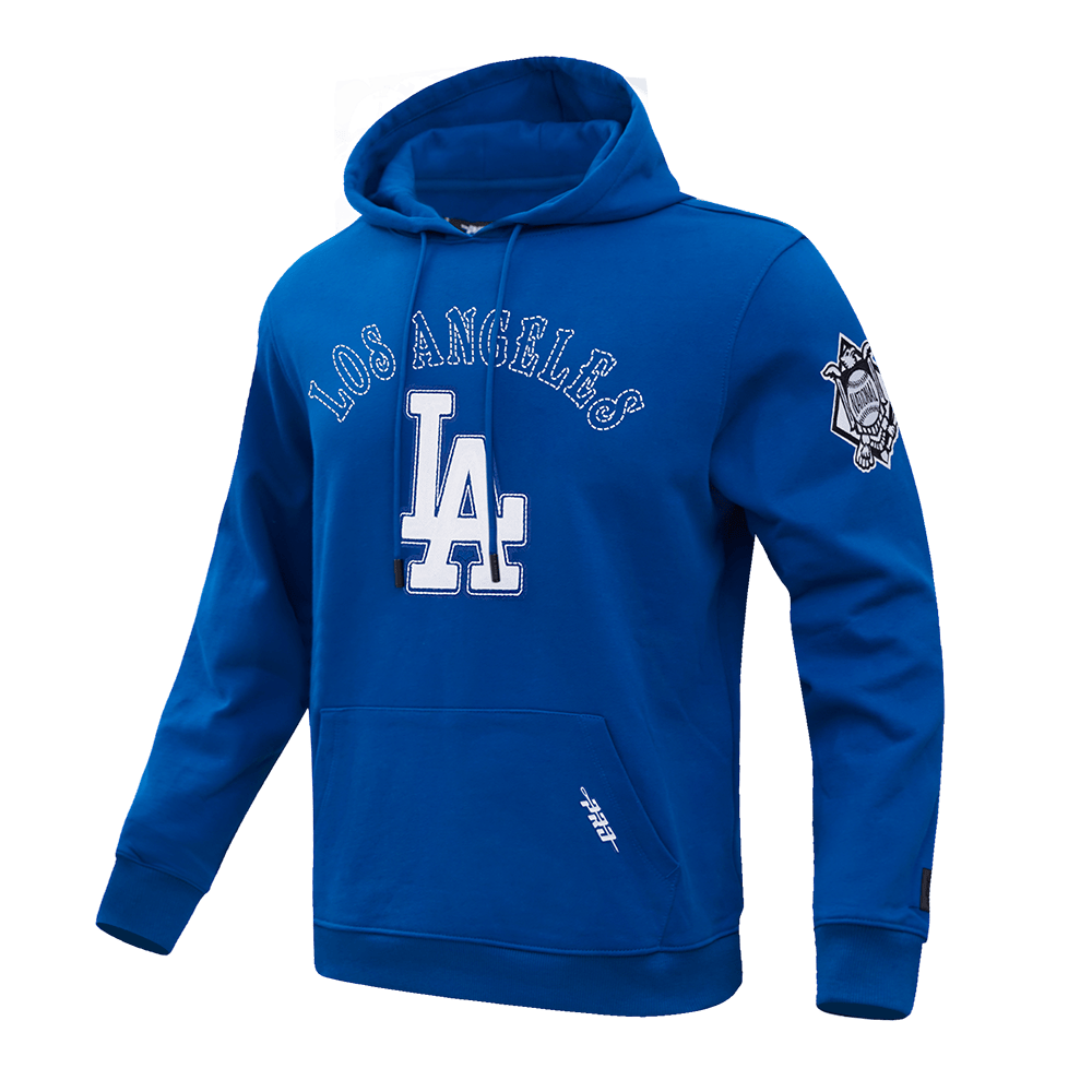 MLB LOS ANGELES DODGERS REBEL ATHLETICS MEN'S FLC PO HOODIE (DODGER BLUE)