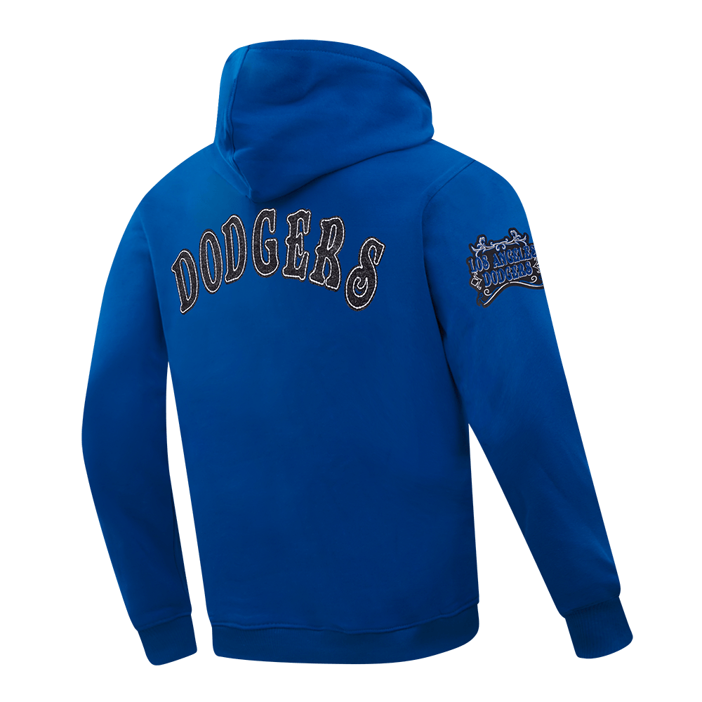 MLB LOS ANGELES DODGERS REBEL ATHLETICS MEN'S FLC PO HOODIE (DODGER BLUE)