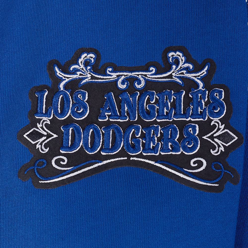 MLB LOS ANGELES DODGERS REBEL ATHLETICS MEN'S FLC PO HOODIE (DODGER BLUE)