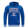 MLB LOS ANGELES DODGERS TEAM BADGE MEN'S RIB PO HOODIE (DODGER BLUE)