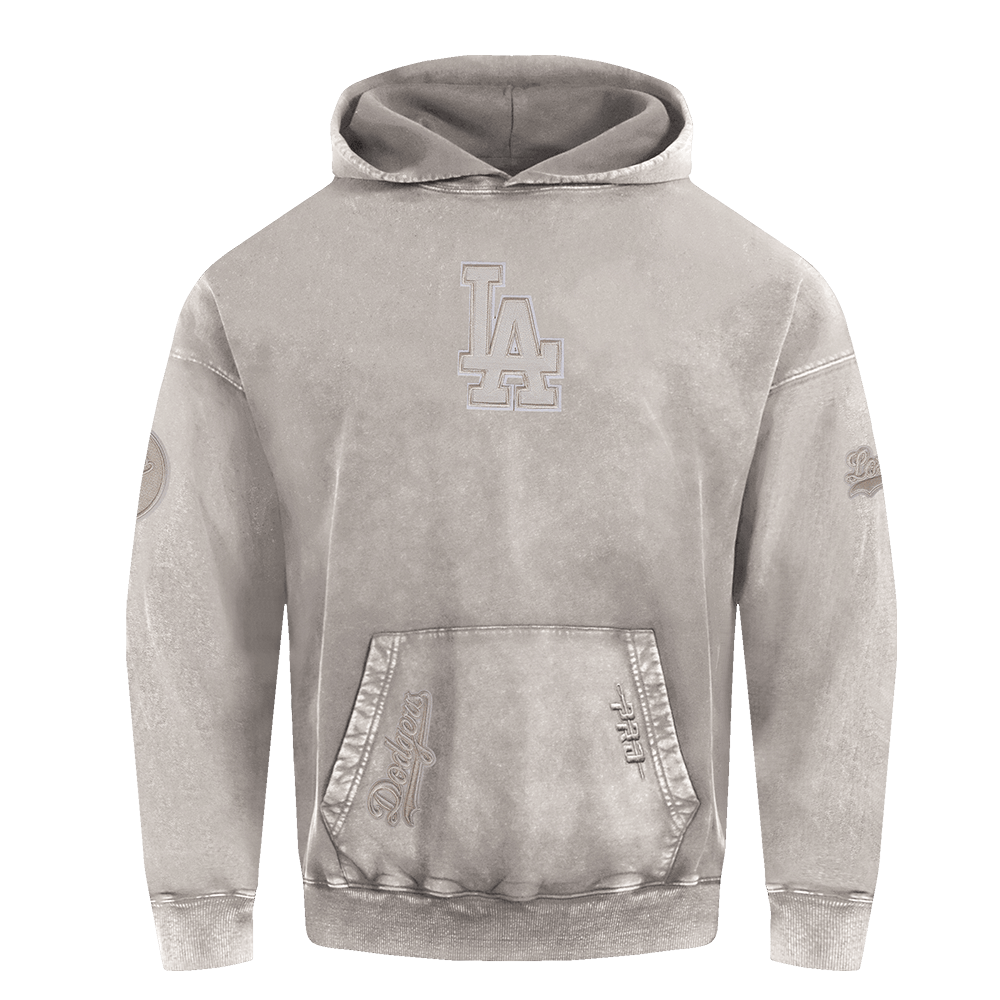 MLB LOS ANGELES DODGERS WASHED CLASSIC MEN'S ENZYME WASH DROP SHOULDER TEE (WASHED WARM SLATE)