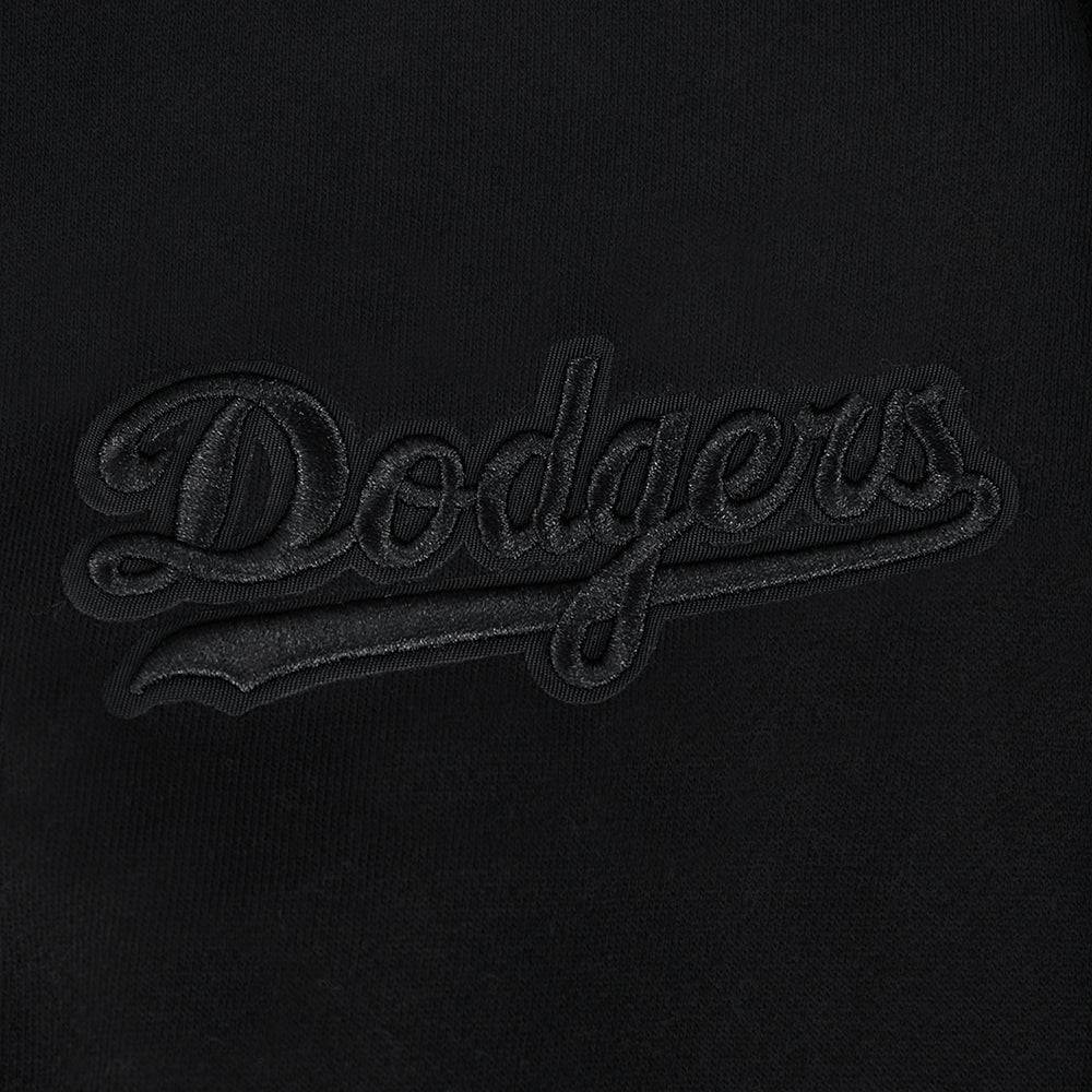 MLB LOS ANGELES DODGERS SUDADERA CON CAPUCHA PO DE FELPA CON HOMBROS CAÍDOS PARA HOMBRE BLACKOUT (NEGRA)