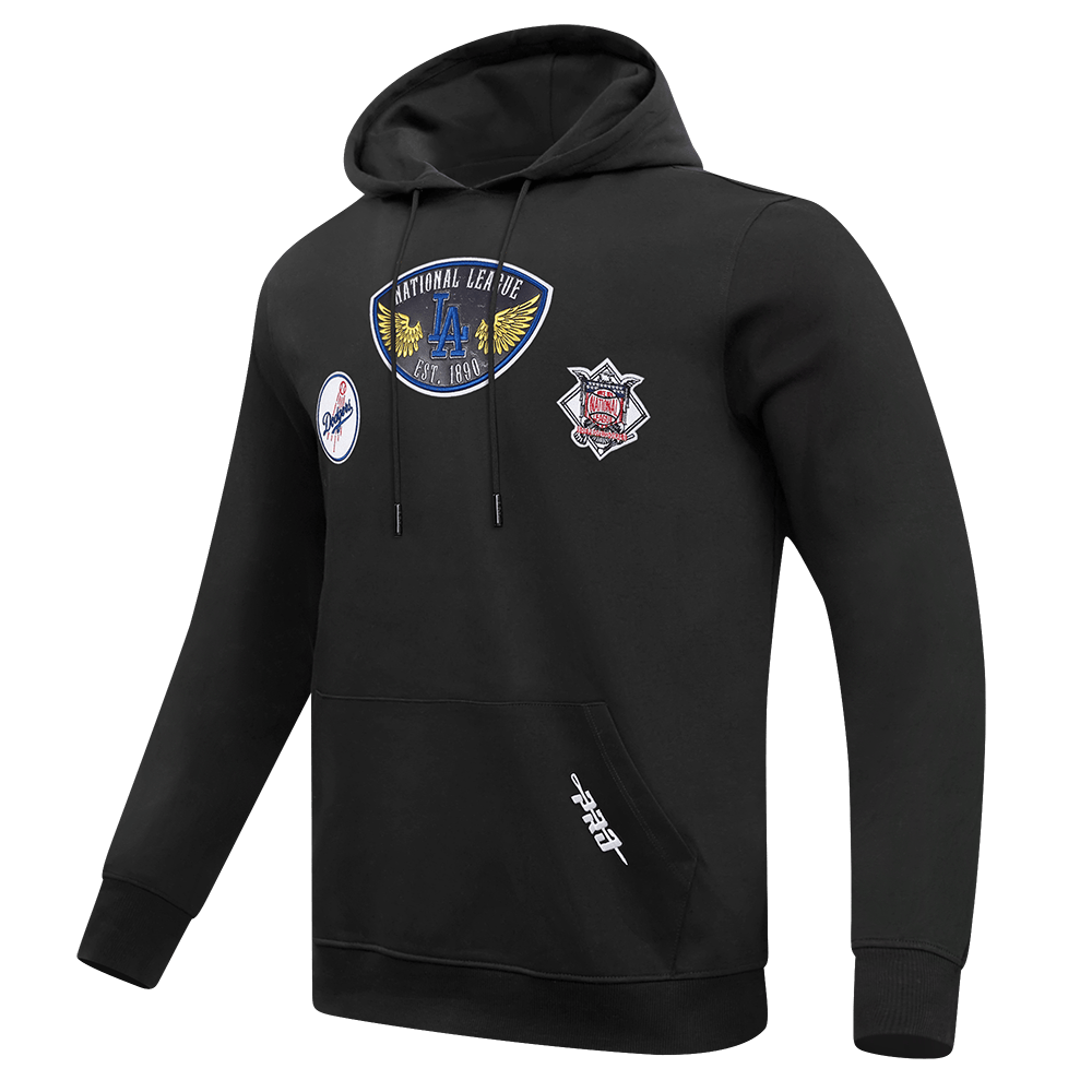 MLB LOS ANGELES DODGERS BORN FOR SPORT MEN'S FLC PO HOODIE (BLACK)