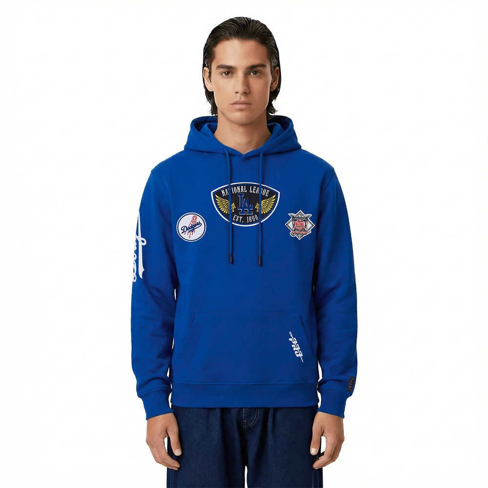 MLB LOS ANGELES DODGERS BORN FOR SPORT MEN'S FLC PO HOODIE (DODGER BLUE)
