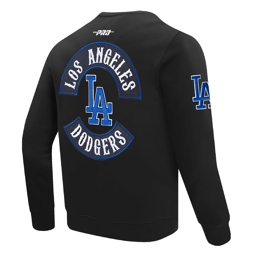 MLB LOS ANGELES DODGERS BORN FOR SPORT SUDADERA DE CUELLO REDONDO FLC PARA HOMBRE (NEGRA)