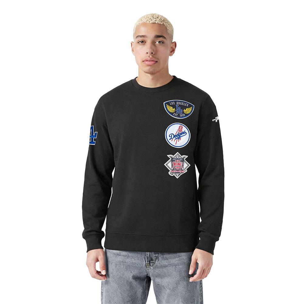 MLB LOS ANGELES DODGERS BORN FOR SPORT SUDADERA DE CUELLO REDONDO FLC PARA HOMBRE (NEGRA)