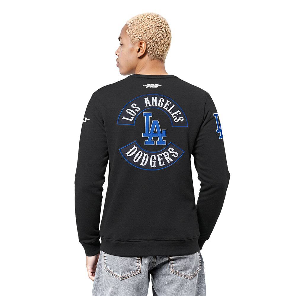 MLB LOS ANGELES DODGERS BORN FOR SPORT SUDADERA DE CUELLO REDONDO FLC PARA HOMBRE (NEGRA)