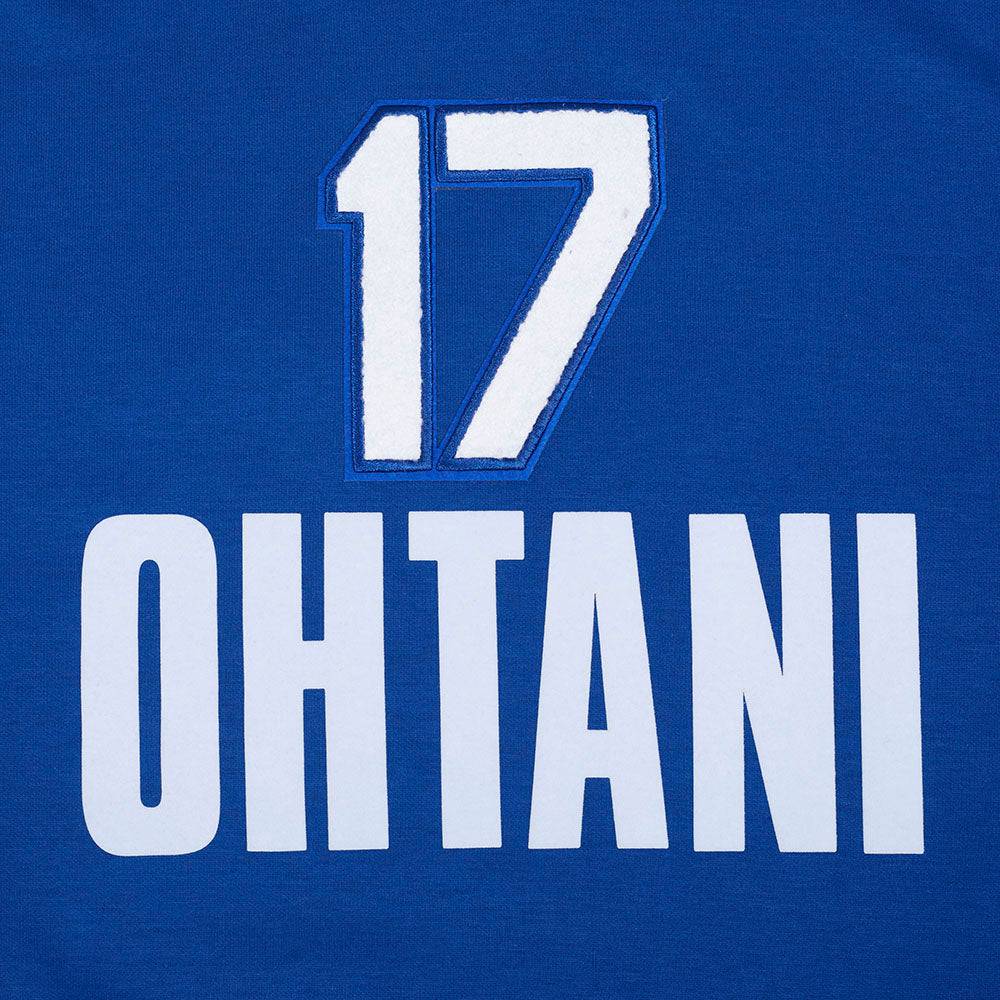 MLB LOS ANGELES DODGERS SHOHEI OHTANI #17 SUDADERA CON CAPUCHA DE MANGA LARGA CLÁSICA PARA HOMBRE (AZUL DODGER)
