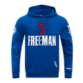 MLB LOS ANGELES DODGERS FREDDIE FREEMAN #5 CLASSIC MEN'S PO HOODIE (DODGER BLUE)