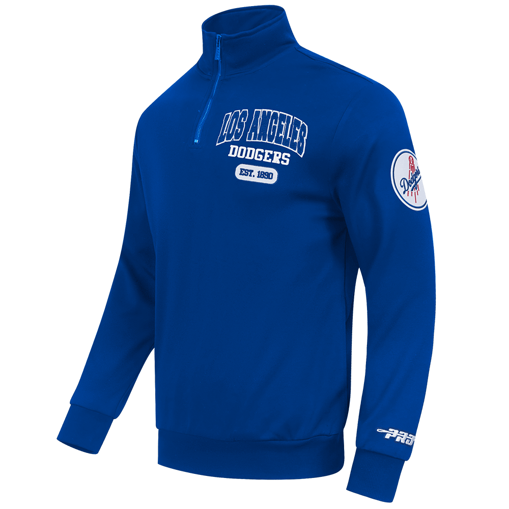 MLB LOS ANGELES DODGERS CITY ARCH MEN'S FLC 1/4 ZIP (DODGER BLUE)