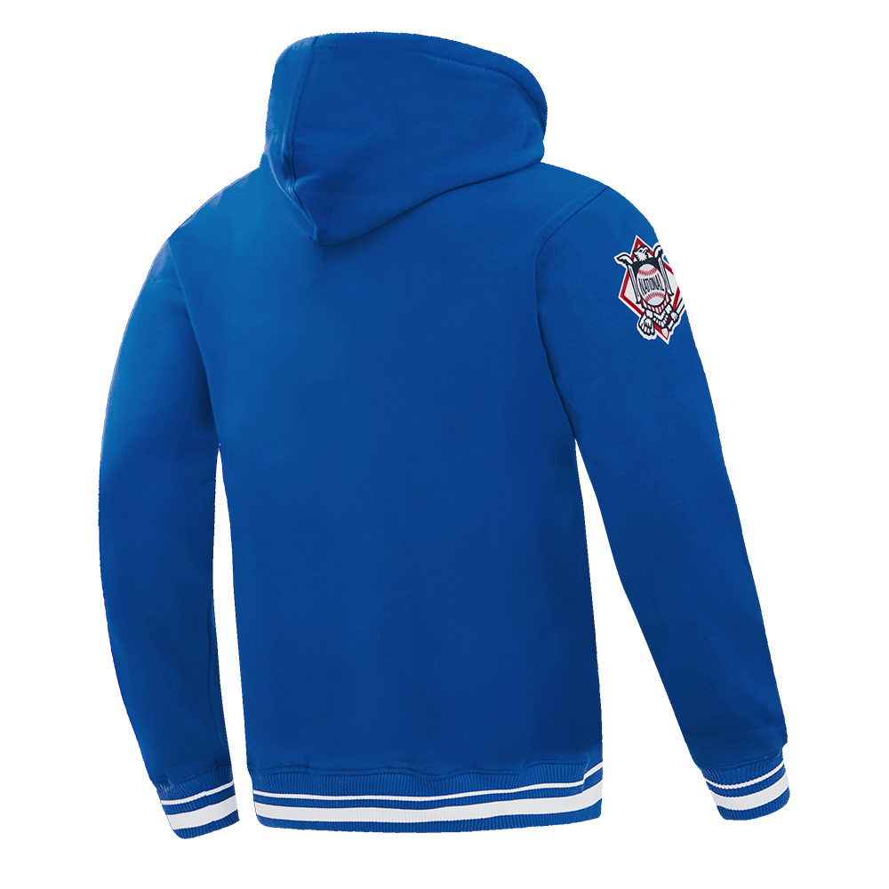 MLB LOS ANGELES DODGERS LETTERMAN MEN'S PULL OVER HOODIE (DODGER BLUE)