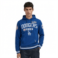 MLB LOS ANGELES DODGERS LETTERMAN MEN'S PULL OVER HOODIE (DODGER BLUE)