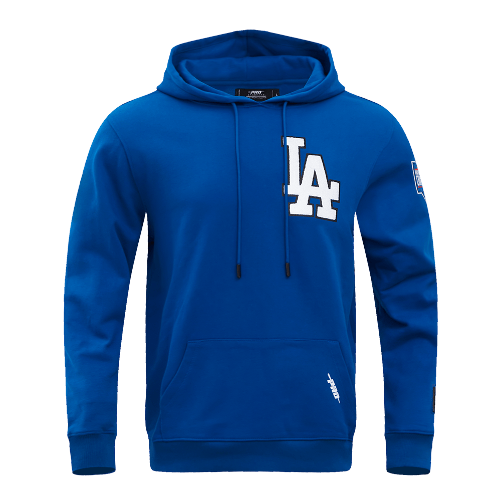 MLB LOS ANGELES DODGERS CLASSIC CHENILLE MEN'S PULLOVER HOODIE (DOGERS BLUE)