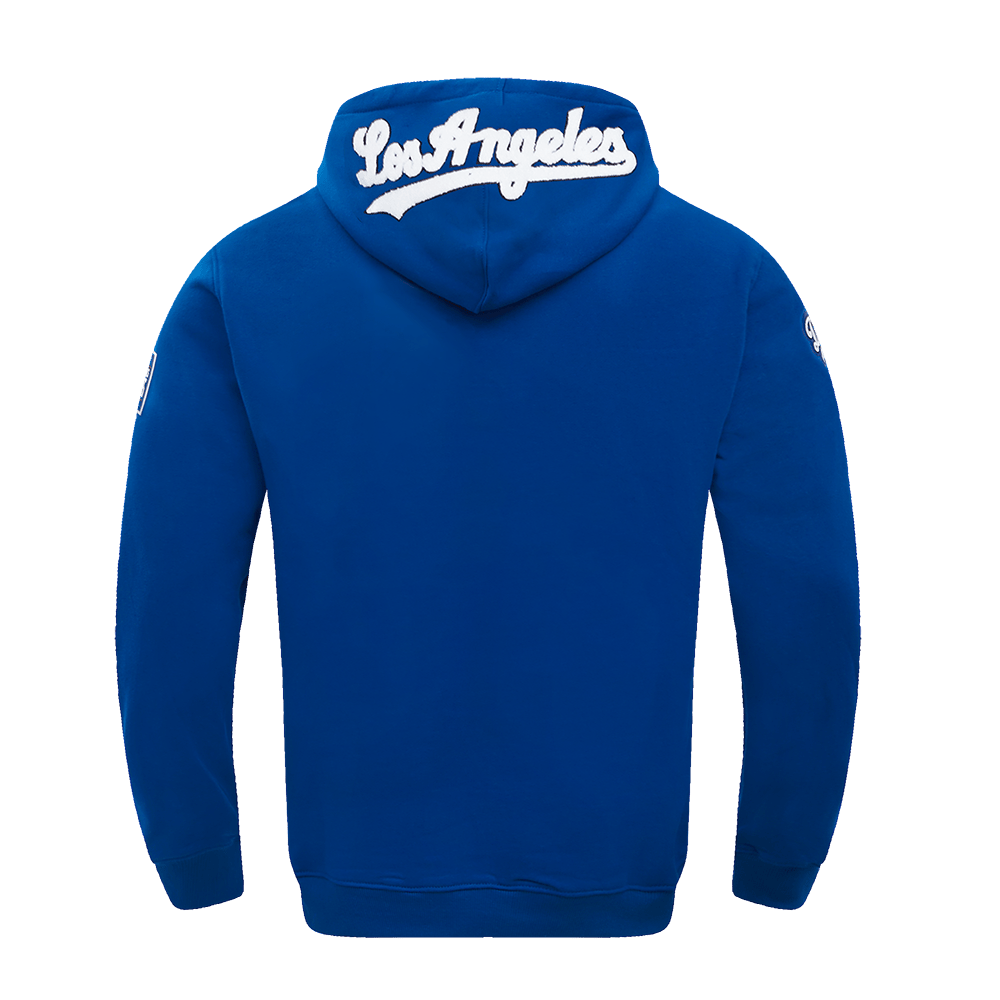 MLB LOS ANGELES DODGERS CLASSIC CHENILLE MEN'S PULLOVER HOODIE (DOGERS BLUE)