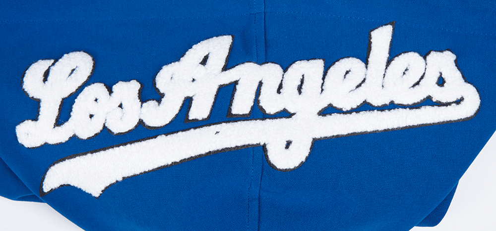 MLB LOS ANGELES DODGERS CLASSIC CHENILLE MEN'S PULLOVER HOODIE (DOGERS BLUE)