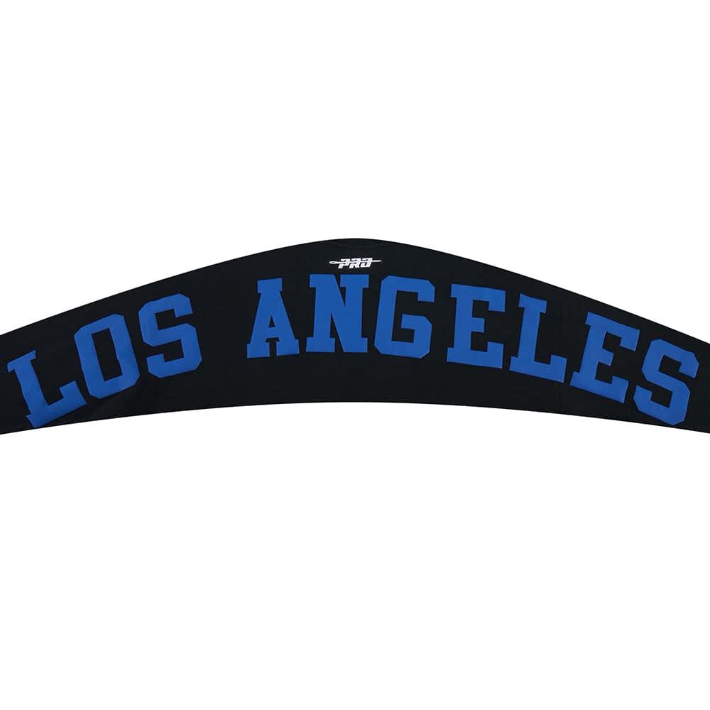 MLB LOS ANGELES DODGERS WINGSPAN MEN'S DROP SHOULDER FLC CREWNECK (BLACK/DODGER BLUE)