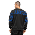 MLB LOS ANGELES DODGERS WINGSPAN MEN'S DROP SHOULDER FLC CREWNECK (BLACK/DODGER BLUE)