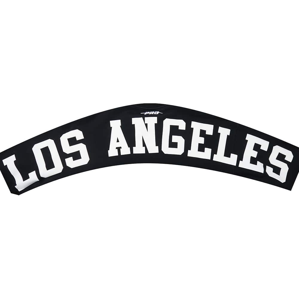 MLB LOS ANGELES DODGERS WINGSPAN MEN'S DROP SHOULDER FLC CREWNECK (BLACK)