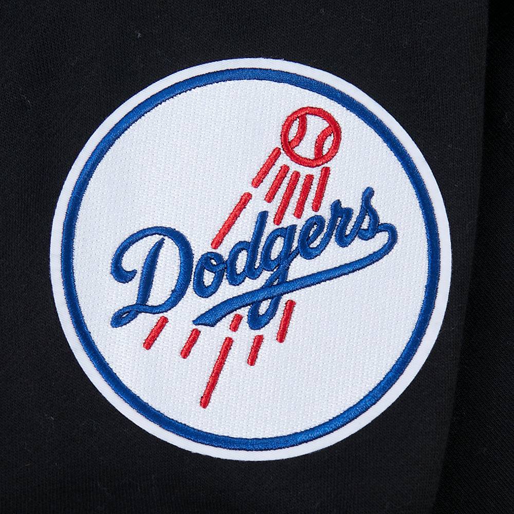 MLB LOS ANGELES DODGERS WINGSPAN MEN'S DROP SHOULDER FLC CREWNECK (BLACK)