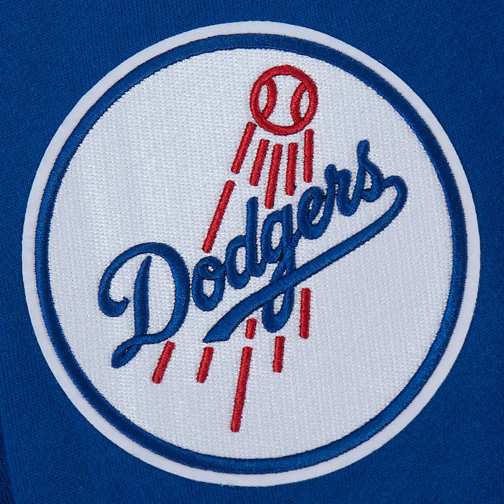 MLB LOS ANGELES DODGERS WINGSPAN SUECA DE FORRO POLAR CON CUELLO REDONDO Y HOMBROS CAÍDOS PARA HOMBRE (AZUL DODGER)