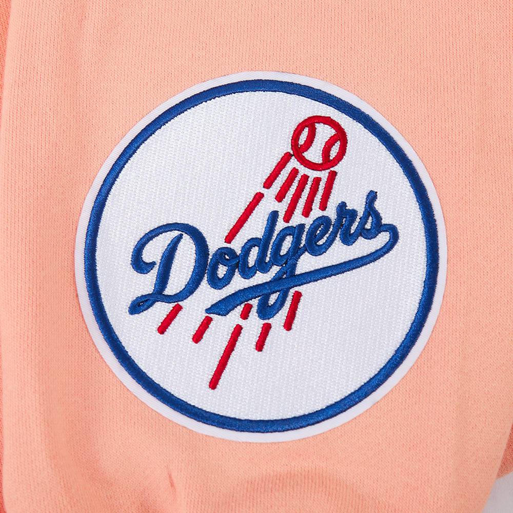 MLB LOS ANGELES DODGERS WINGSPAN MEN'S DROP SHOULDER FLC CREWNECK (GUAVA)