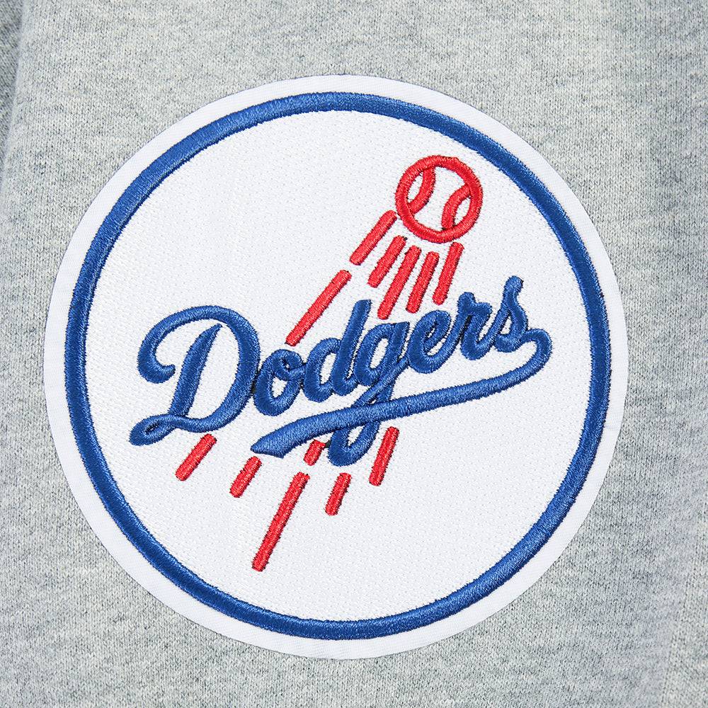 MLB LOS ANGELES DODGERS WINGSPAN MEN'S DROP SHOULDER FLC CREWNECK (DARK HEATHER GRAY)