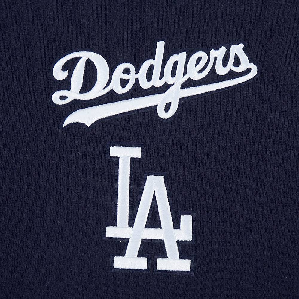 MLB LOS ANGELES DODGERS WINGSPAN MEN'S DROP SHOULDER FLC CREWNECK (MIDNIGHT NAVY)
