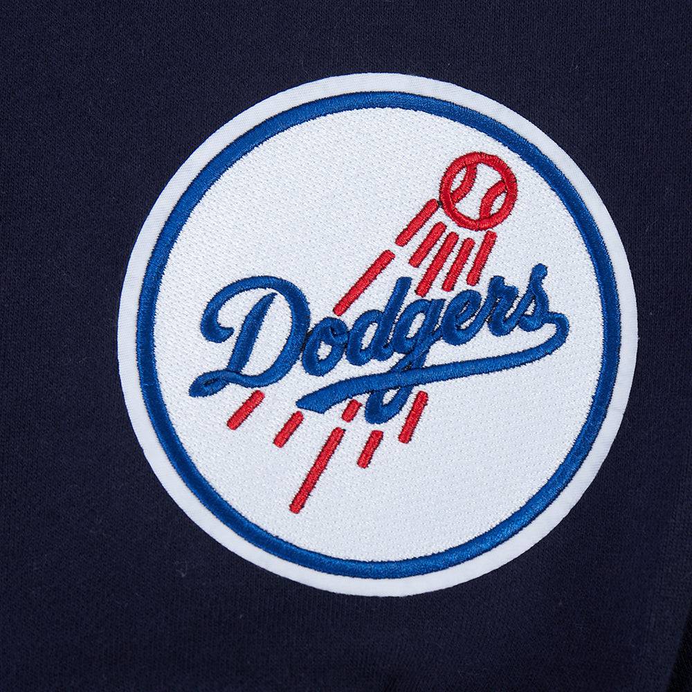 MLB LOS ANGELES DODGERS WINGSPAN MEN'S DROP SHOULDER FLC CREWNECK (MIDNIGHT NAVY)