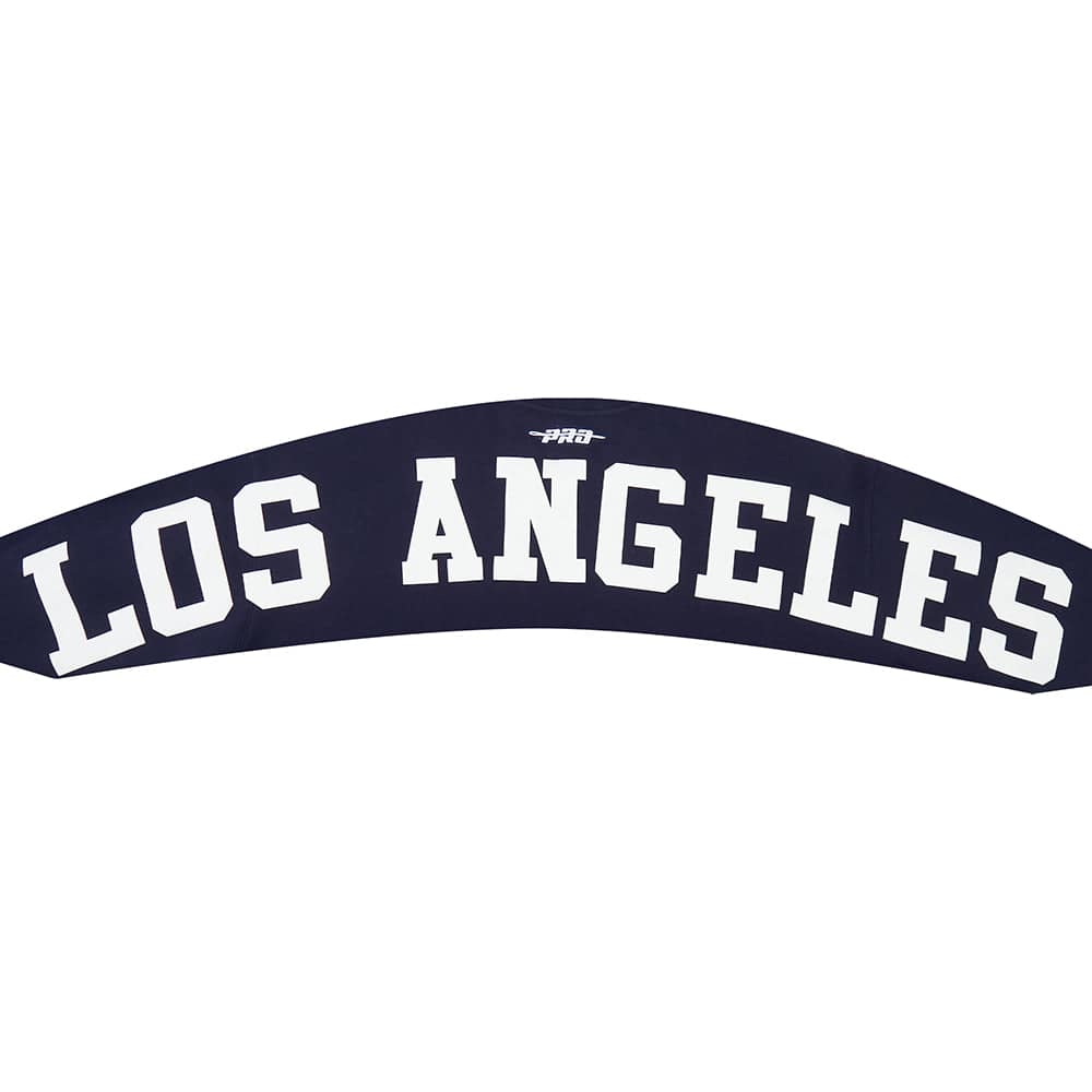 MLB LOS ANGELES DODGERS WINGSPAN MEN'S DROP SHOULDER FLC CREWNECK (MIDNIGHT NAVY)