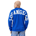 MLB LOS ANGELES DODGERS WINGSPAN MEN'S DROP SHOULDER FLC CREWNECK (ROYAL BLUE)