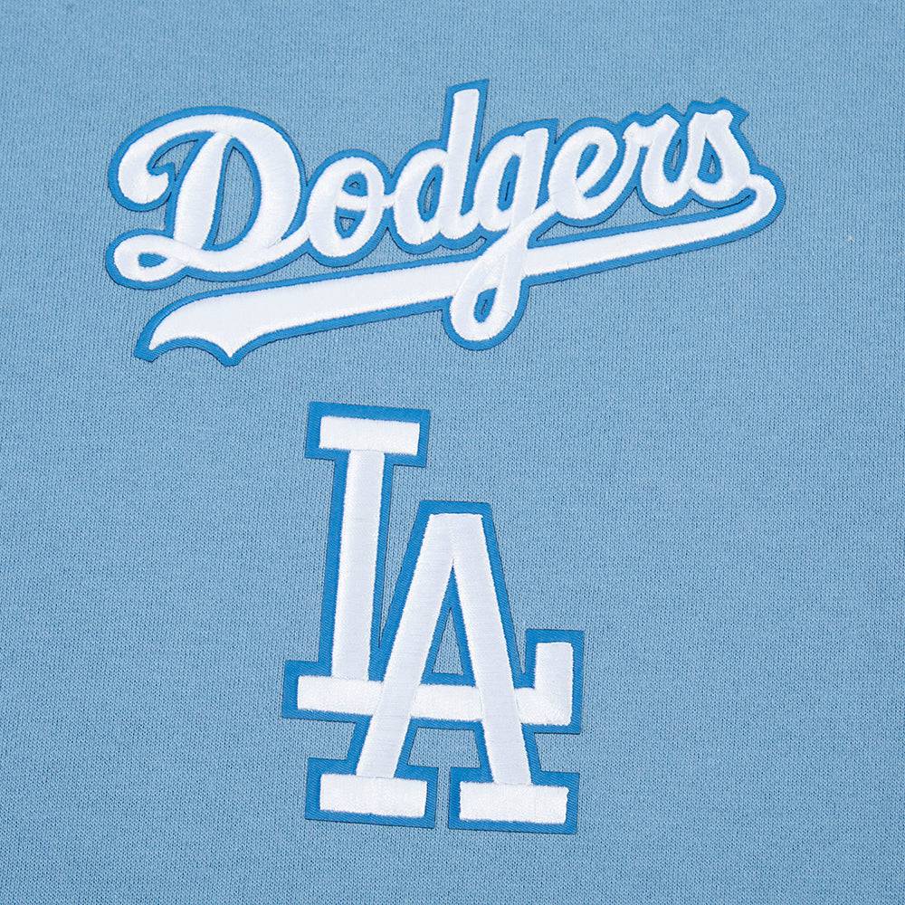 MLB LOS ANGELES DODGERS WINGSPAN MEN'S DROP SHOULDER FLC CREWNECK (STEEL BLUE)