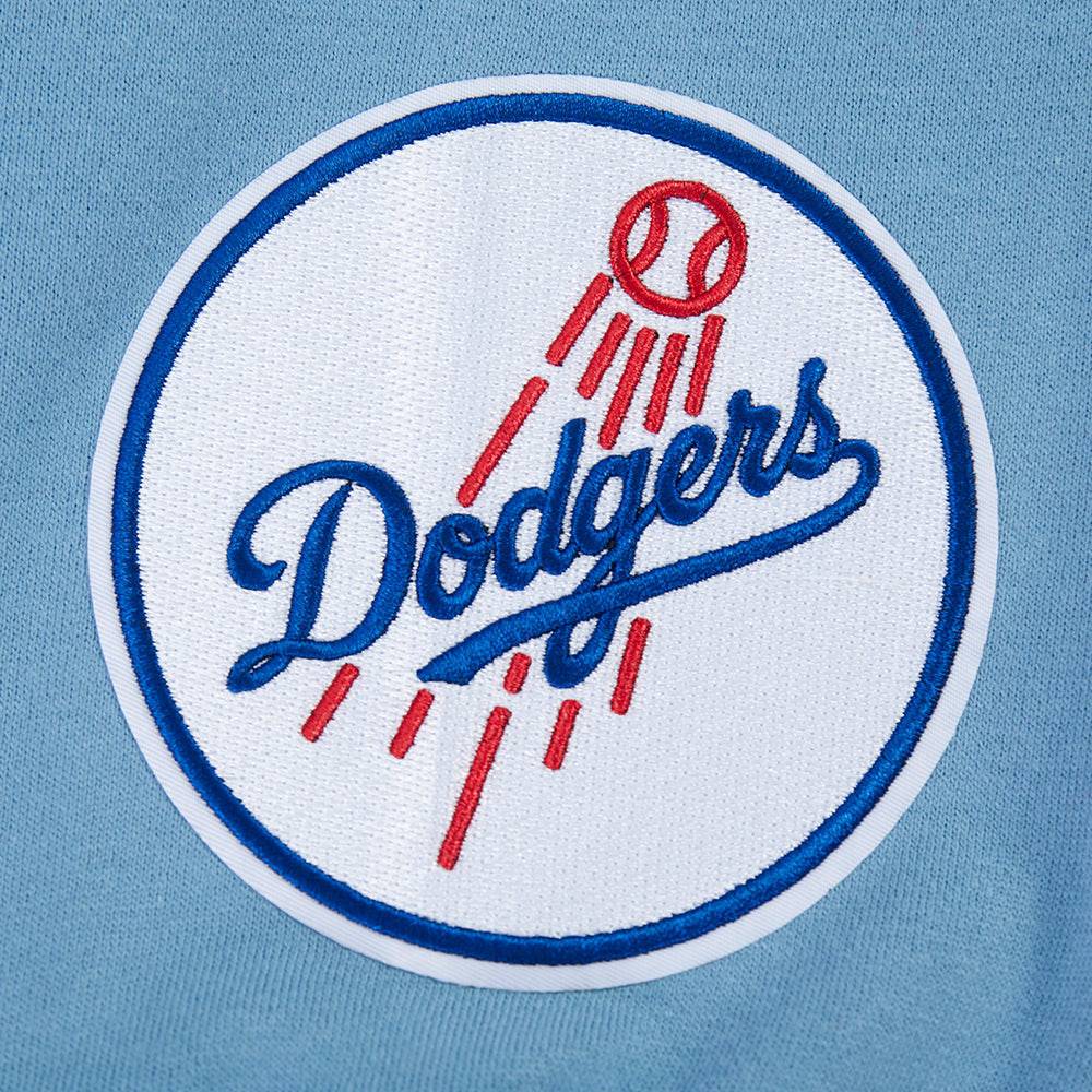 MLB LOS ANGELES DODGERS WINGSPAN MEN'S DROP SHOULDER FLC CREWNECK (STEEL BLUE)