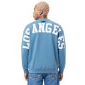 MLB LOS ANGELES DODGERS WINGSPAN MEN'S DROP SHOULDER FLC CREWNECK (STEEL BLUE)